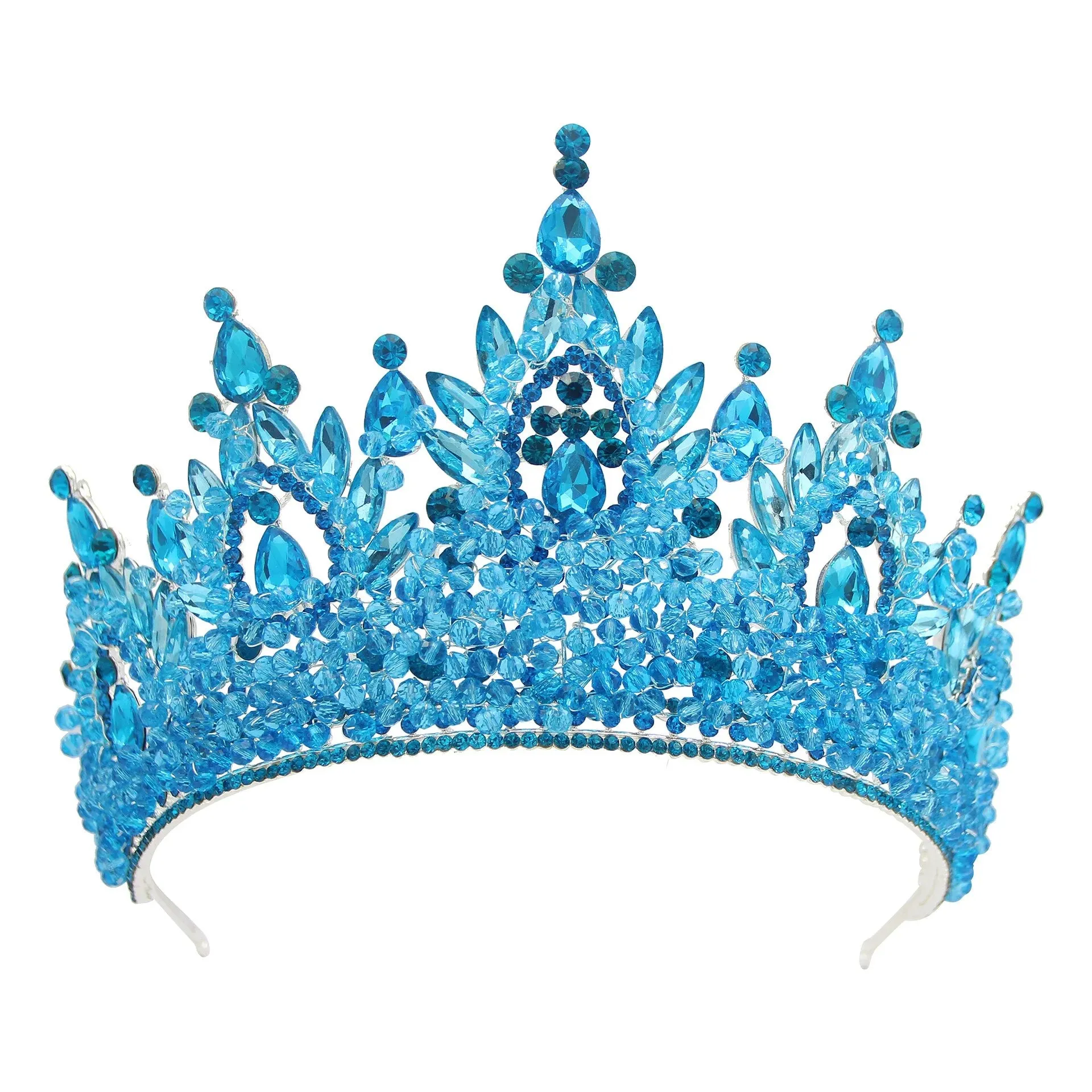 Trendy Crystal Luxury Pageant Crown Hair Accessories