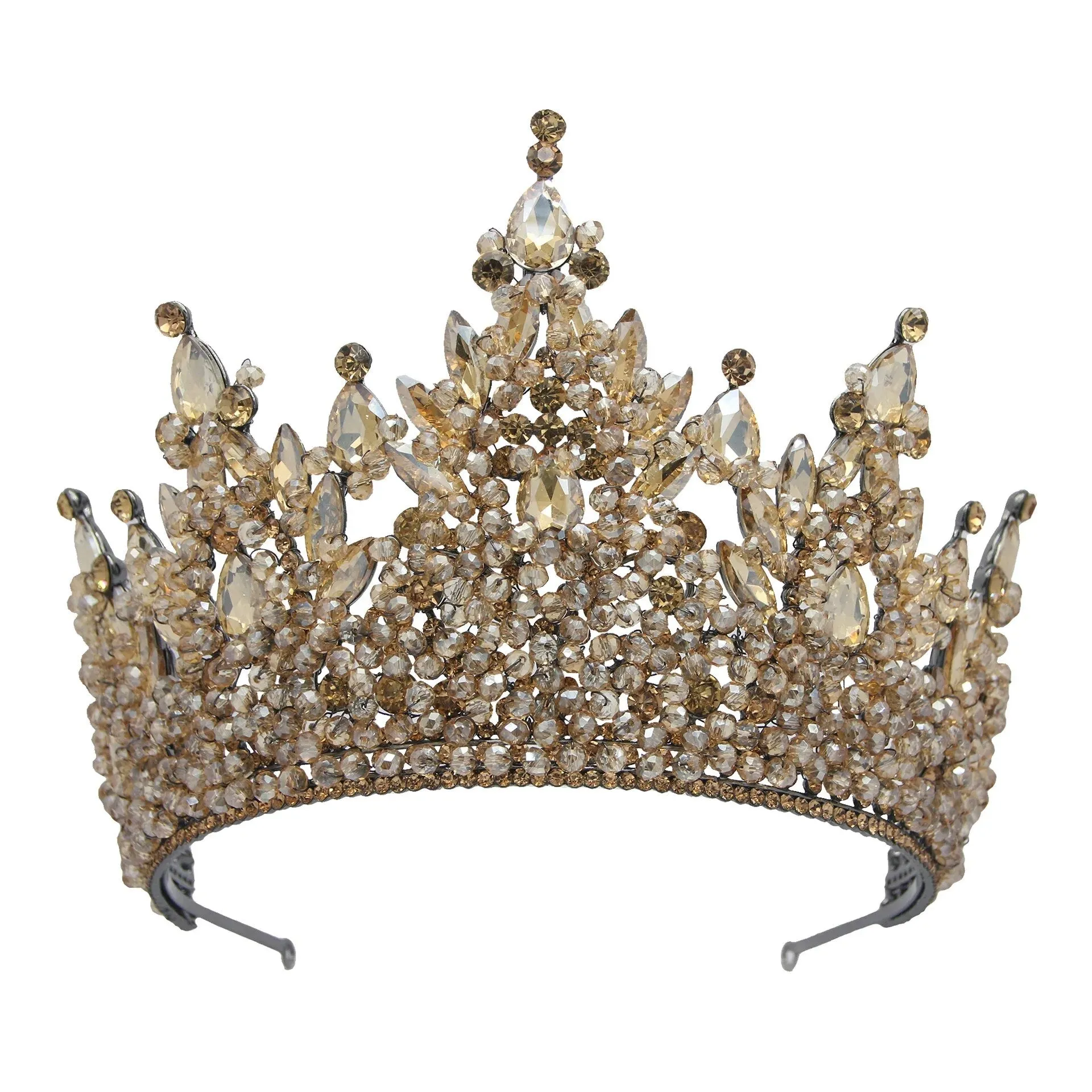 Trendy Crystal Luxury Pageant Crown Hair Accessories