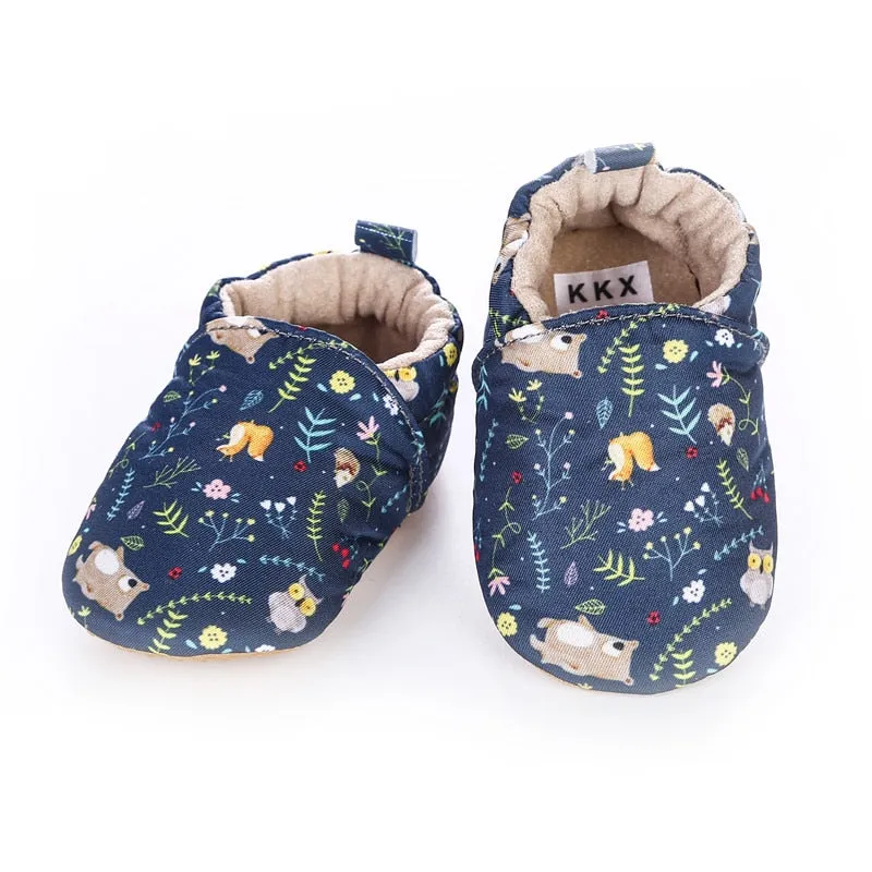 Unisex Cotton Anti-Slip Sole Soft Shoes For Toddlers