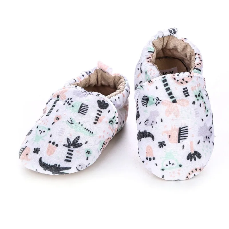 Unisex Cotton Anti-Slip Sole Soft Shoes For Toddlers