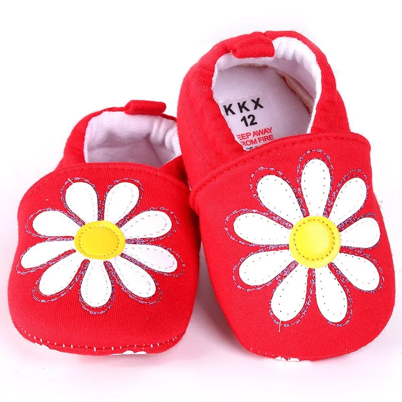 Unisex Cotton Anti-Slip Sole Soft Shoes For Toddlers