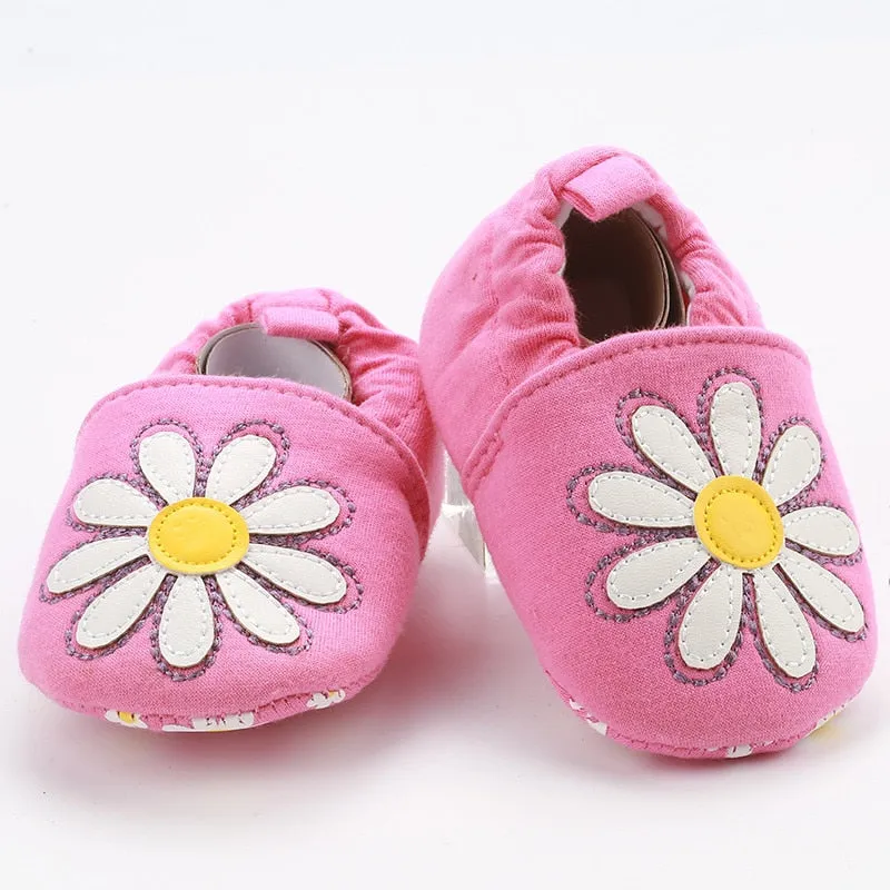 Unisex Cotton Anti-Slip Sole Soft Shoes For Toddlers